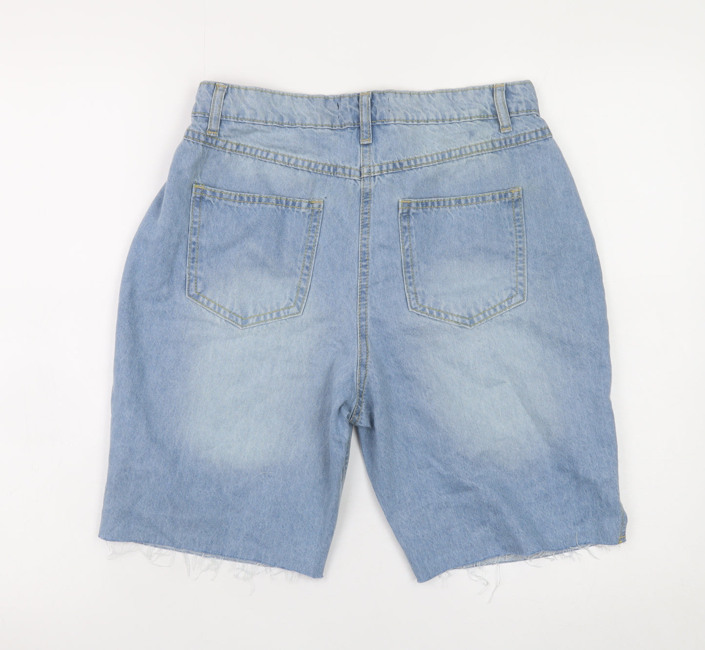 Parisian Women Blue Denim Bermuda Shorts Size 10 Petite
