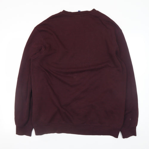 H&M Men's Brown Crew Neck Pullover Sweatshirt Size L