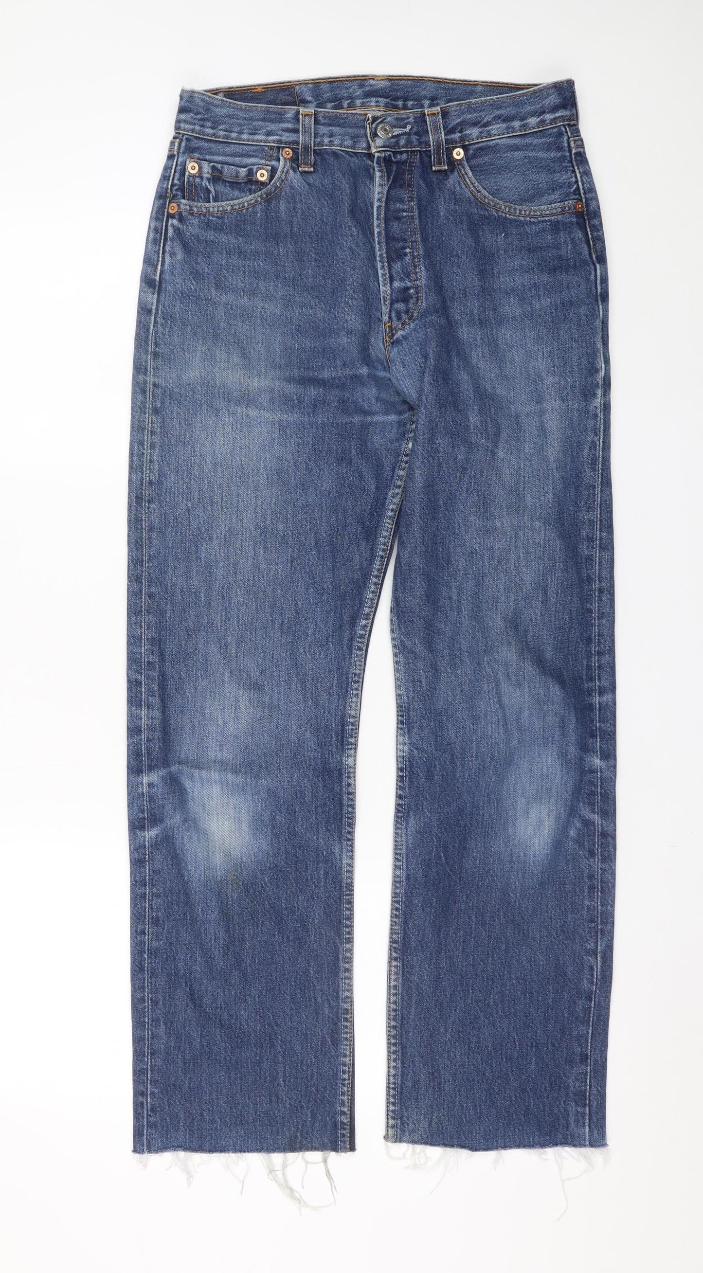 Levi's 501 Men's Blue Straight Leg Denim Jeans 30x34 Regular Fit