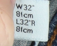 Collusion Women's Blue Straight Leg Jeans Size 14 Regular Fit