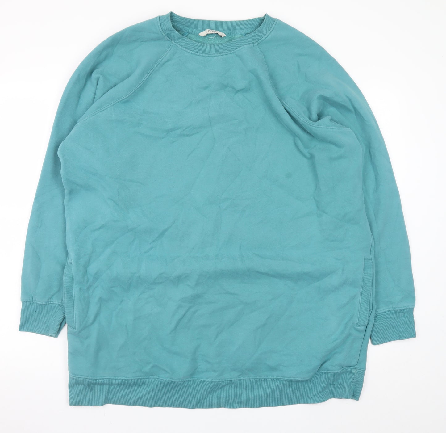 Next Women Teal XL Pullover Sweatshirt Long Sleeve Crew Neck
