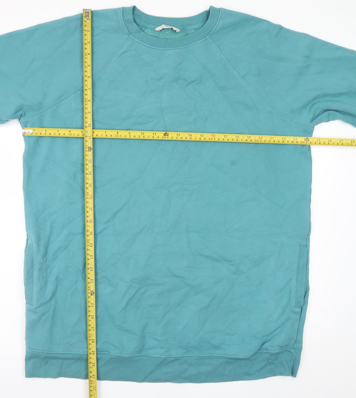 Next Women Teal XL Pullover Sweatshirt Long Sleeve Crew Neck