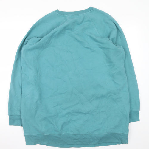 Next Women Teal XL Pullover Sweatshirt Long Sleeve Crew Neck