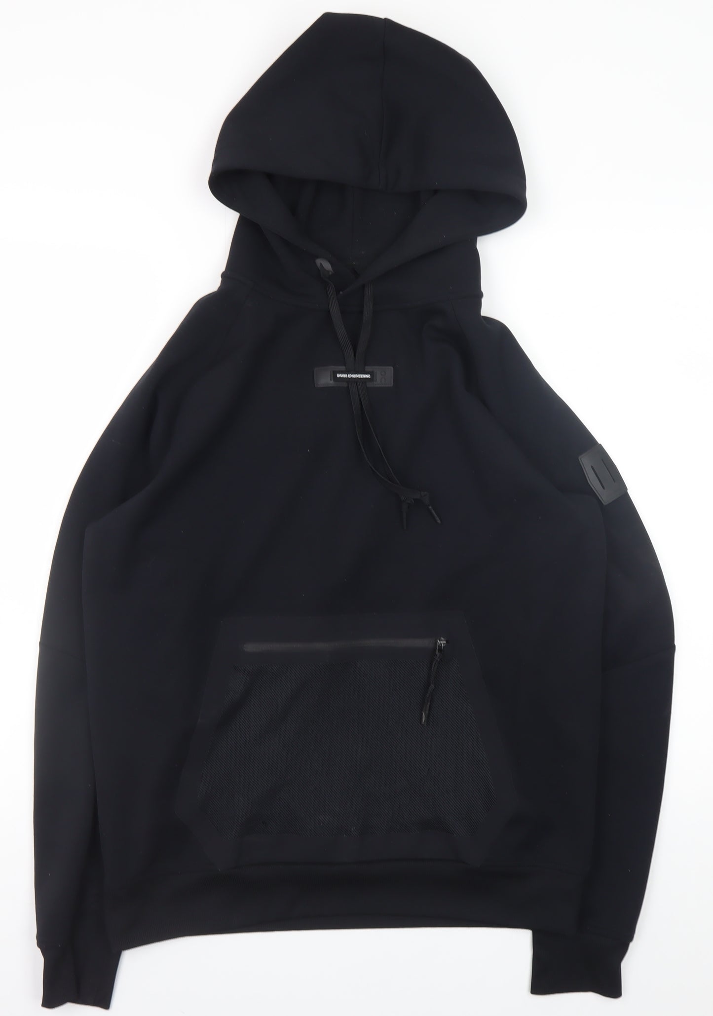 On Running Men's Black Pullover Hoodie Medium Polyester Blend