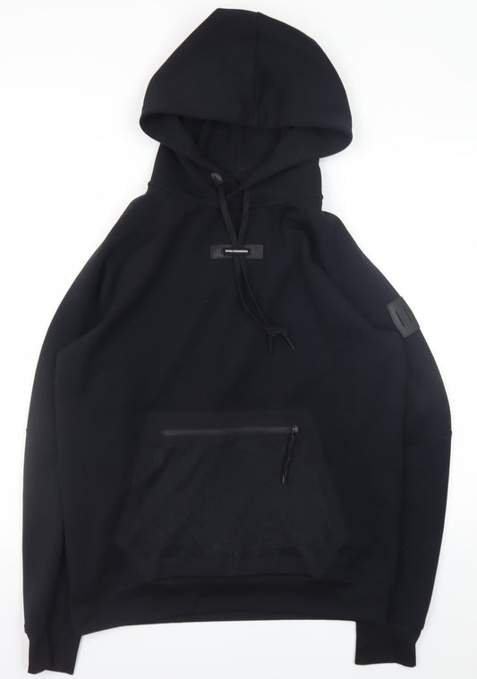 On Running Men's Black Pullover Hoodie Medium Polyester Blend