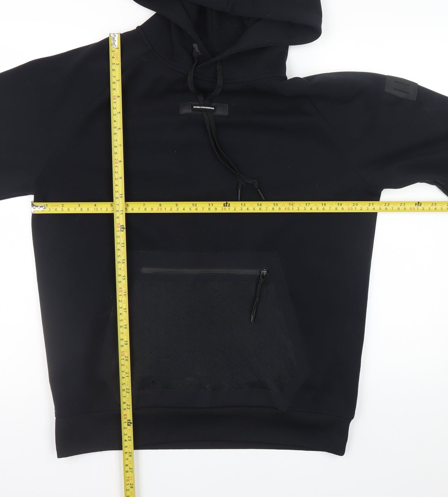 On Running Men's Black Pullover Hoodie Medium Polyester Blend