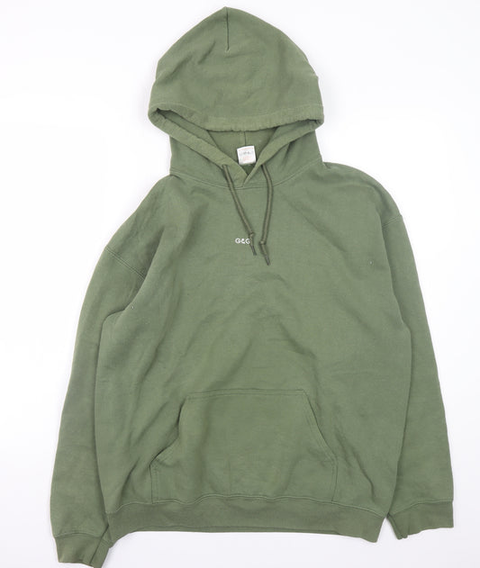 Goose & Gander Men's Green Pullover Hoodie Size L Cotton Blend