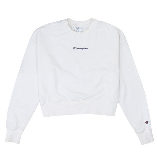 Champion Women's White Small Crew Neck Pullover Sweatshirt