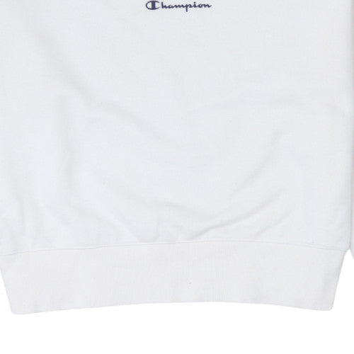 Champion Women's White Small Crew Neck Pullover Sweatshirt