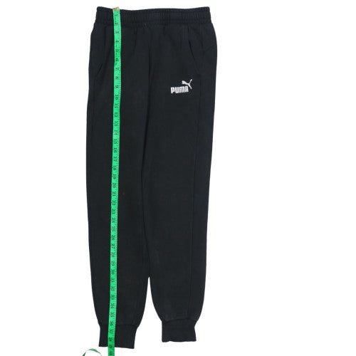 Puma Men's Black Small Regular Fit Fleece Sweatpants