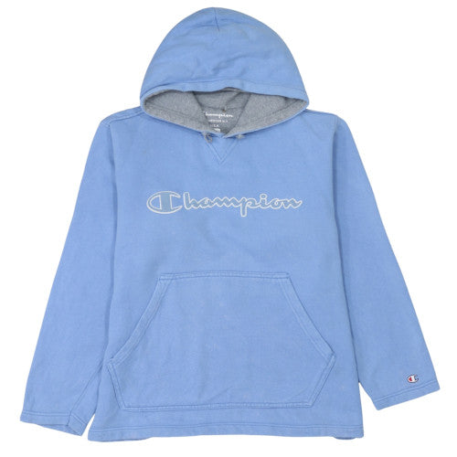 Champion Girls Blue Pullover Hoodie 13-14 Years Logo Cotton Hoodie