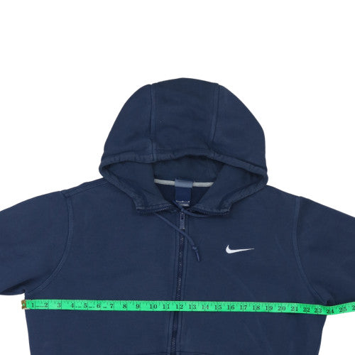 Nike Mens Blue Full Zip Hoodie Size M Sports Fleece Sweatshirt