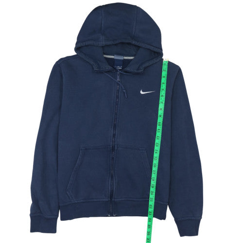 Nike Mens Blue Full Zip Hoodie Size M Sports Fleece Sweatshirt
