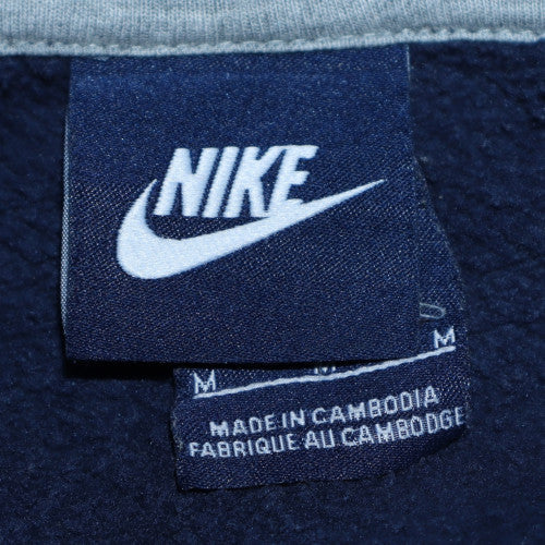 Nike Mens Blue Full Zip Hoodie Size M Sports Fleece Sweatshirt