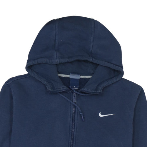 Nike Mens Blue Full Zip Hoodie Size M Sports Fleece Sweatshirt