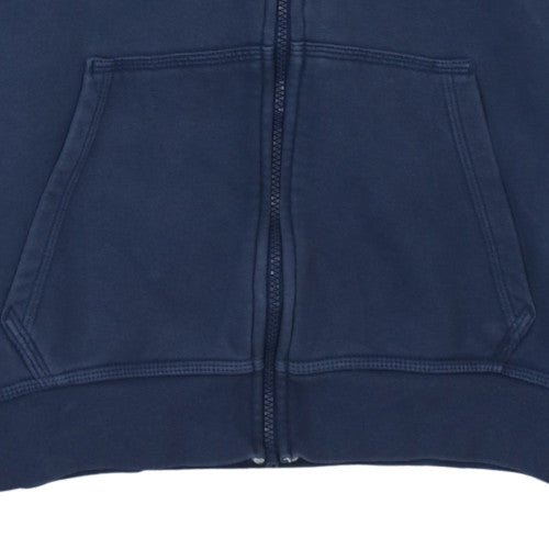 Nike Mens Blue Full Zip Hoodie Size M Sports Fleece Sweatshirt