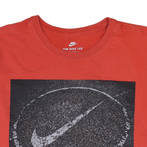 Nike Men's Red Graphic Athletic Fit T-Shirt Size L