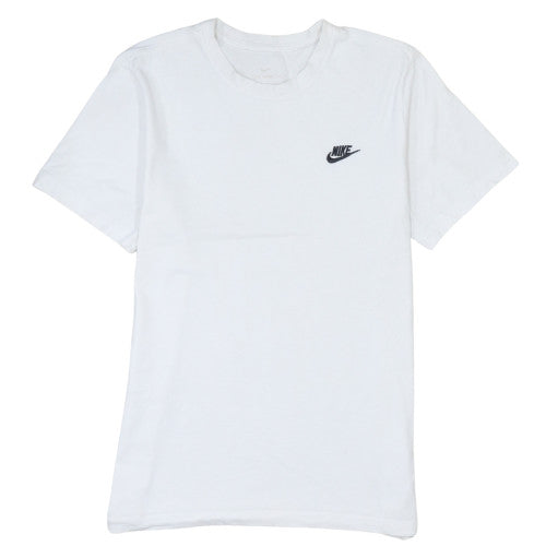 Nike Men's White Short Sleeve Crew Neck Cotton T-Shirt Size M