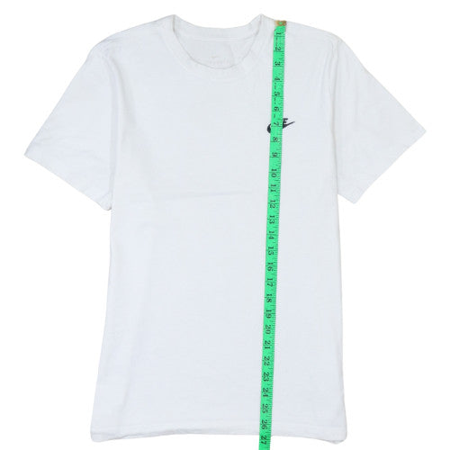 Nike Men's White Short Sleeve Crew Neck Cotton T-Shirt Size M