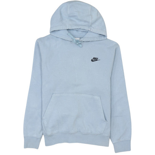 Nike Women’s Blue Pullover Hoodie Small Cotton Blend Casual Top