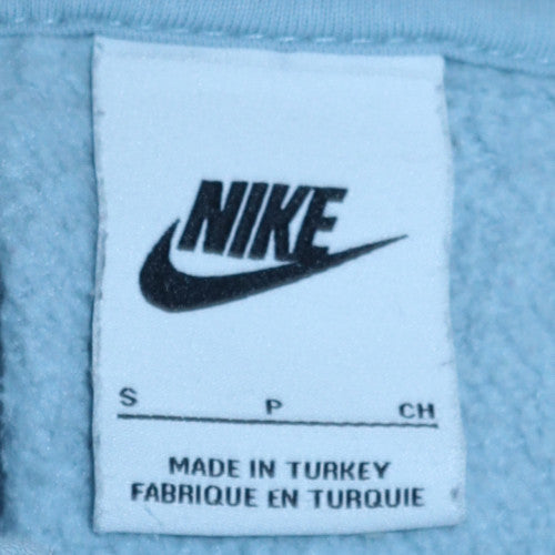 Nike Women’s Blue Pullover Hoodie Small Cotton Blend Casual Top