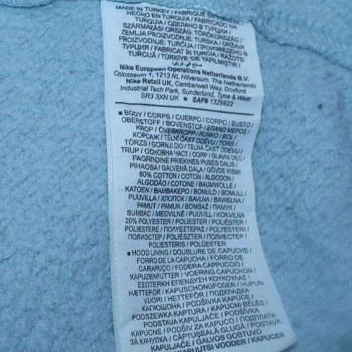 Nike Women’s Blue Pullover Hoodie Small Cotton Blend Casual Top