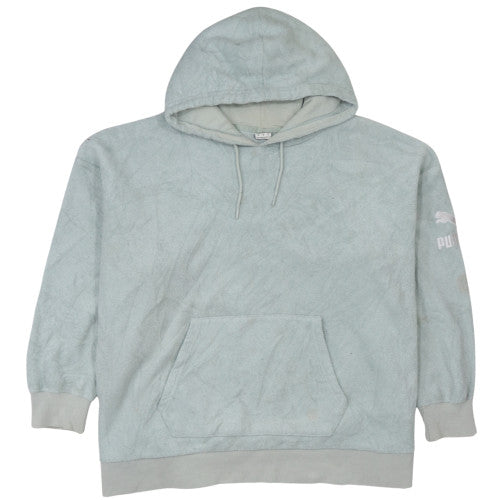 Puma Women’s Light Grey XL Pullover Hoodie Fleece Cotton Casual