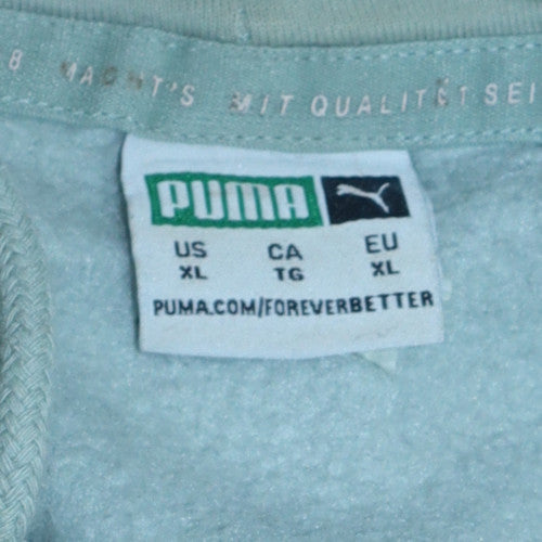 Puma Women’s Light Grey XL Pullover Hoodie Fleece Cotton Casual