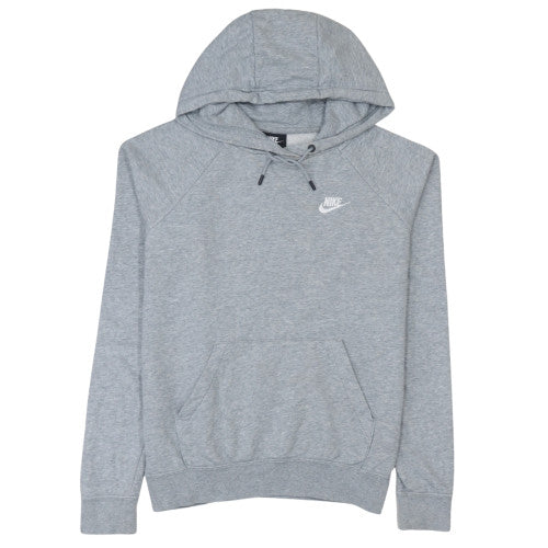 Nike Womens Grey Pullover Hoodie Small Classic Cotton Casual