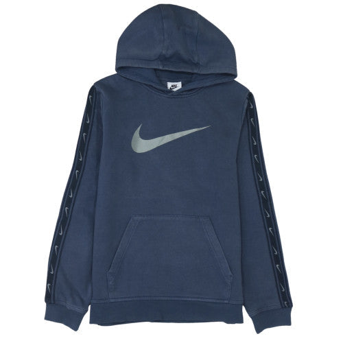 Nike Boys Blue XL Hoodie Pullover with Logo Print Sleeve Detail