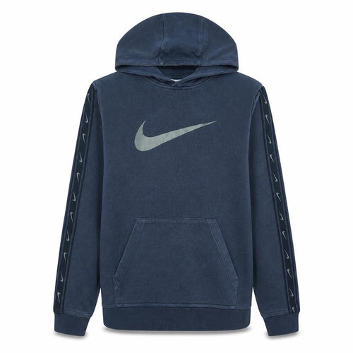 Nike Boys Blue XL Hoodie Pullover with Logo Print Sleeve Detail