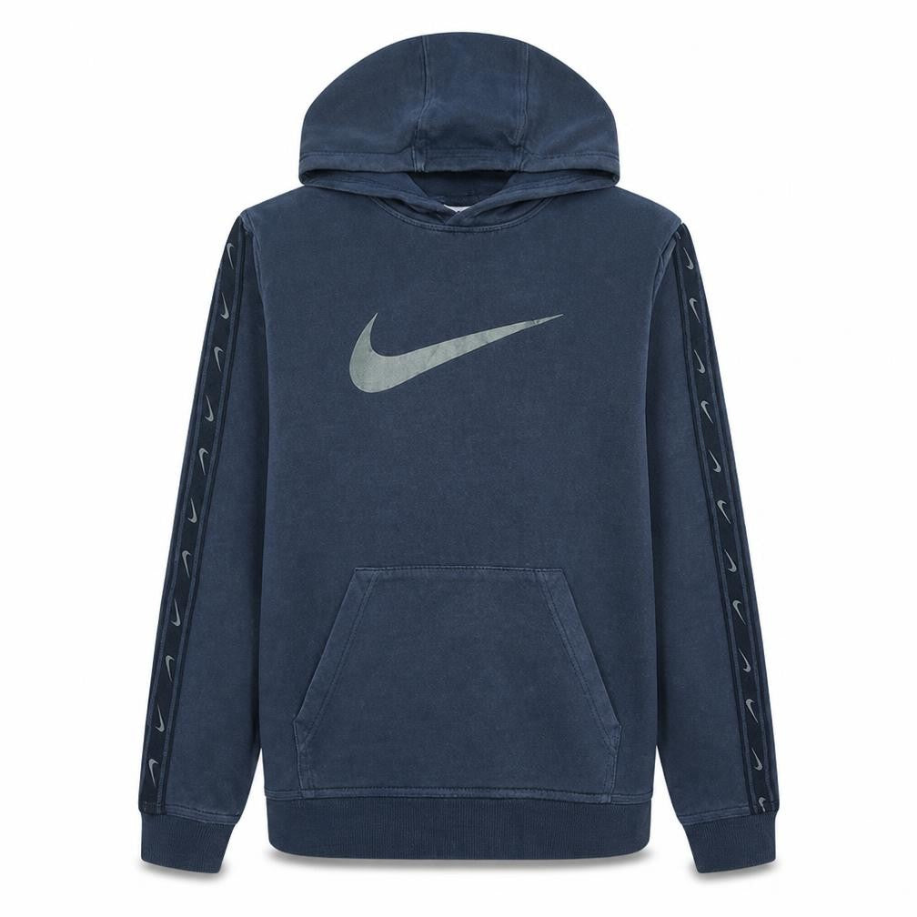 Nike Boys Blue XL Hoodie Pullover with Logo Print Sleeve Detail