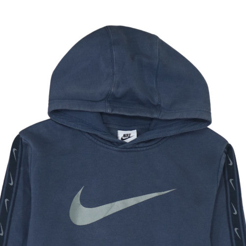 Nike Boys Blue XL Hoodie Pullover with Logo Print Sleeve Detail