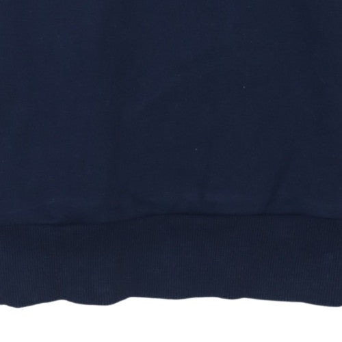 Fred Perry Men's Blue Crew Neck Cotton Sweatshirt Size S