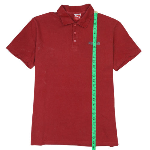 Puma Men's Red Cotton Collared Short Sleeve Polo Shirt XL