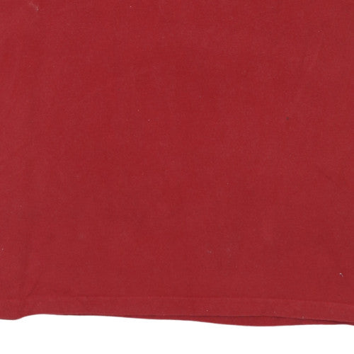 Puma Men's Red Cotton Collared Short Sleeve Polo Shirt XL