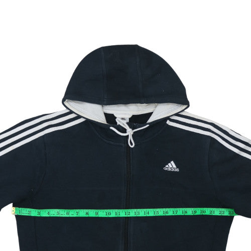 Adidas Men's Black Full Zip Hoodie L Sports Fleece Jacket