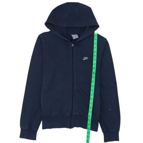 Nike Boys Blue Full Zip Fleece Hoodie - Size 10-11 Years Regular Fit
