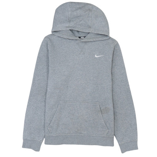 Nike Boys Grey Pullover Hoodie XL 13-15 Years Fleece Sweatshirt