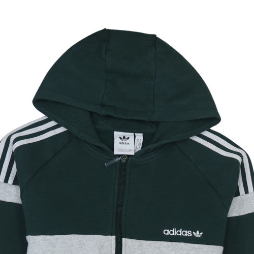 Adidas Men's Green Full Zip Hoodie M Sports Fleece