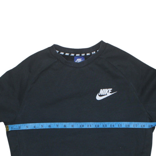Nike Men's Black Small Pullover Sweatshirt Crew Neck Logo