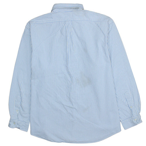 Ralph Lauren Men’s Blue Striped Button-Down Cotton Shirt 2XL Classic Fit