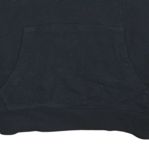 Tommy Jeans Womens Black XS Pullover Hoodie Cotton Logo Casual