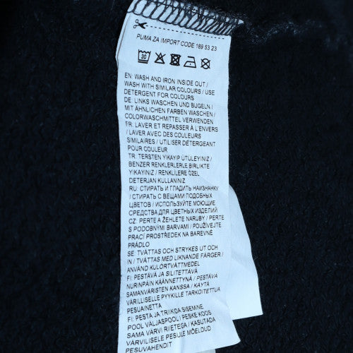 Puma Womens Black Size 14 Pullover Hoodie Sweatshirt Lined Hooded