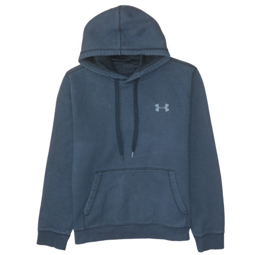 Under Armour Men’s Blue Pullover Hoodie Size L Fleece Logo Sweatshirt