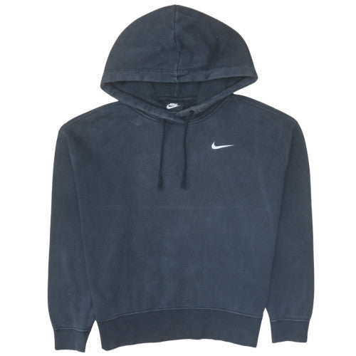 Nike Women's Black Pullover Hoodie Size S Logo Fleece Sweatshirt
