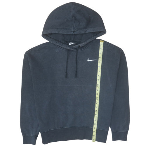 Nike Women's Black Pullover Hoodie Size S Logo Fleece Sweatshirt