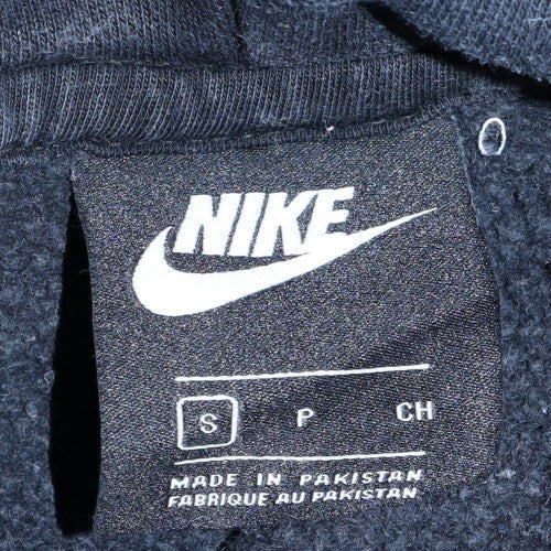 Nike Women's Black Pullover Hoodie Size S Logo Fleece Sweatshirt