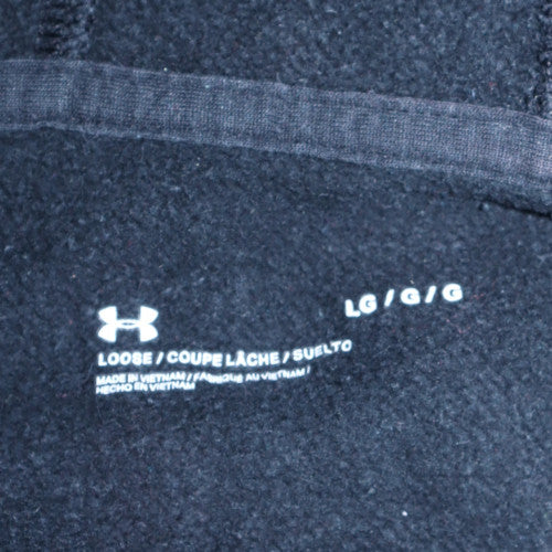 Under Armour Men's Black Full Zip Hoodie Size L Casual Sportswear