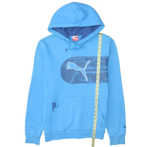 Puma Men's Blue Pullover Hoodie M Sports Fleece Sweatshirt
